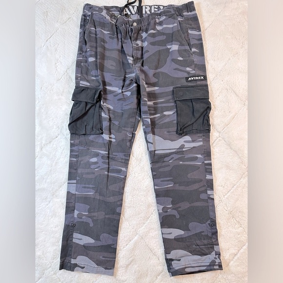 Avirex men’s camouflage camo tactical utility streetwear waist size 40 - Picture 1 of 14